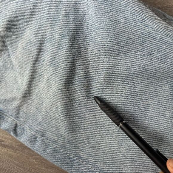 Agolde Jeans Adult 26 Blue Denim Riley High Rise Straight Crop Faded Distressed - Picture 8 of 14